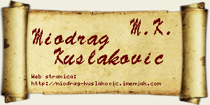 Miodrag Kušlaković vizit kartica